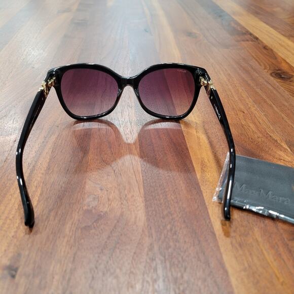 MaxMara MM0014 EMME 3 Butterfly Frame Sunglasses Black - Picture 3 of 11